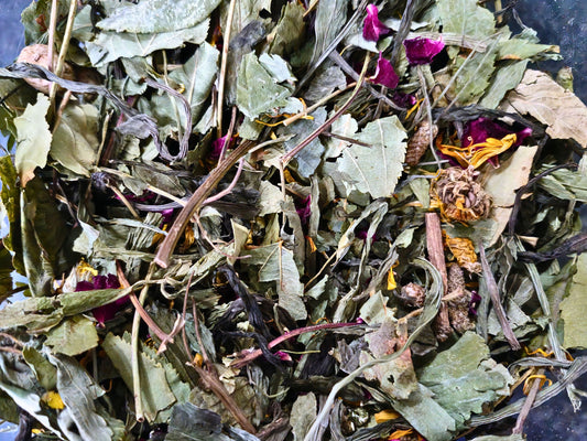 Forest and flower forage with treat topper