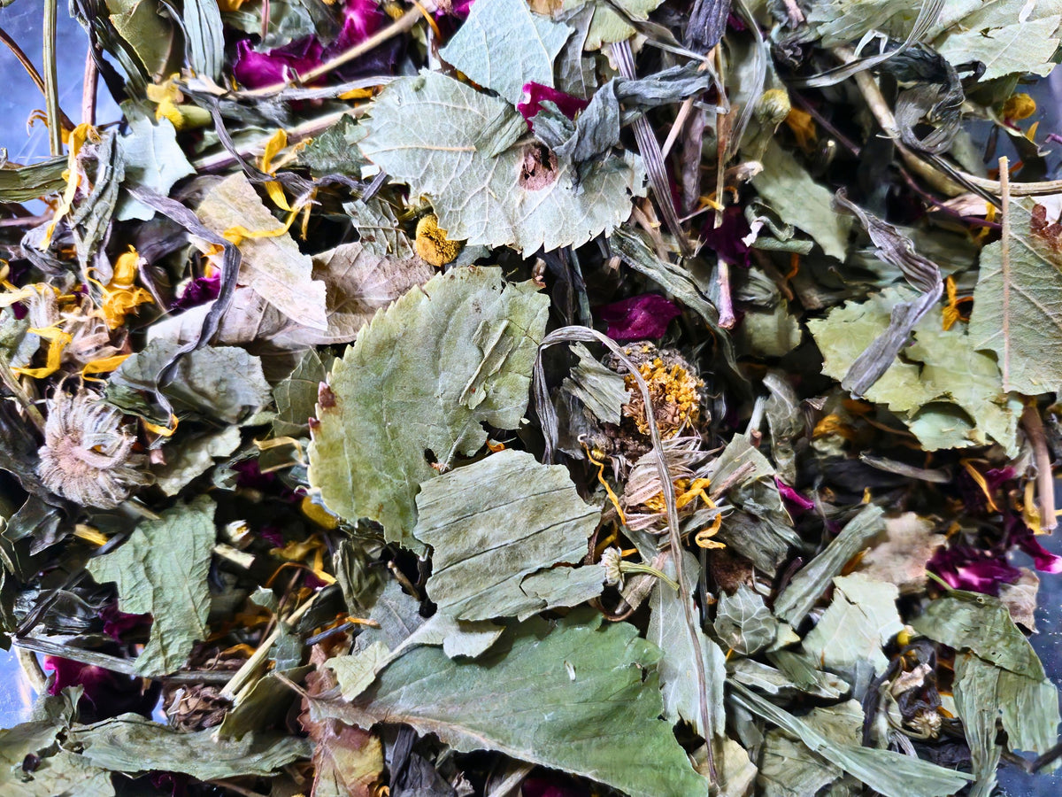 Forest and flower forage with treat topper