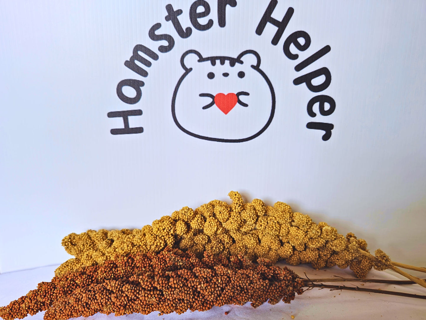 Red & Yellow Millet Sprays for Hamsters – Natural Foraging Variety Pack (4 Sprays)